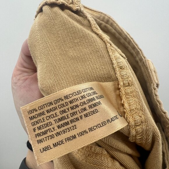 Universal Thread Khaki Straight Leg Cropped Pants Women's 4 - Picture 6 of 6